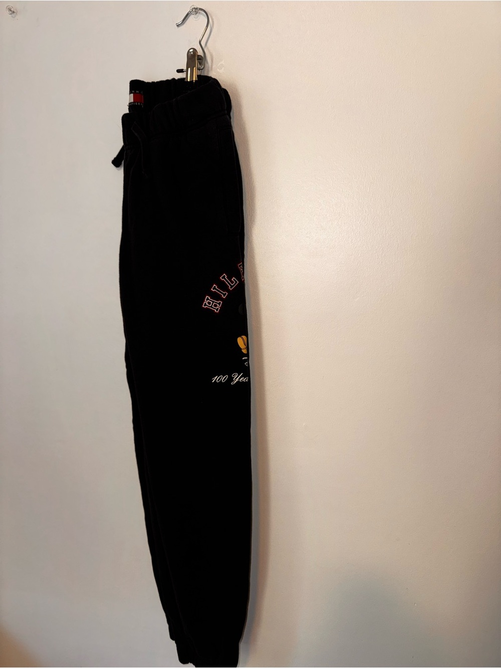 Disney Black Kids Sweatpants with Small Yellow Accent
